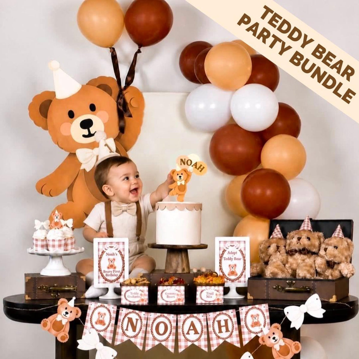 Personalized Teddy Bear Party Bundle cover