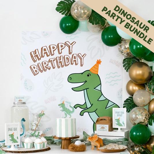 Personalized Dinosaur Party Bundle cover